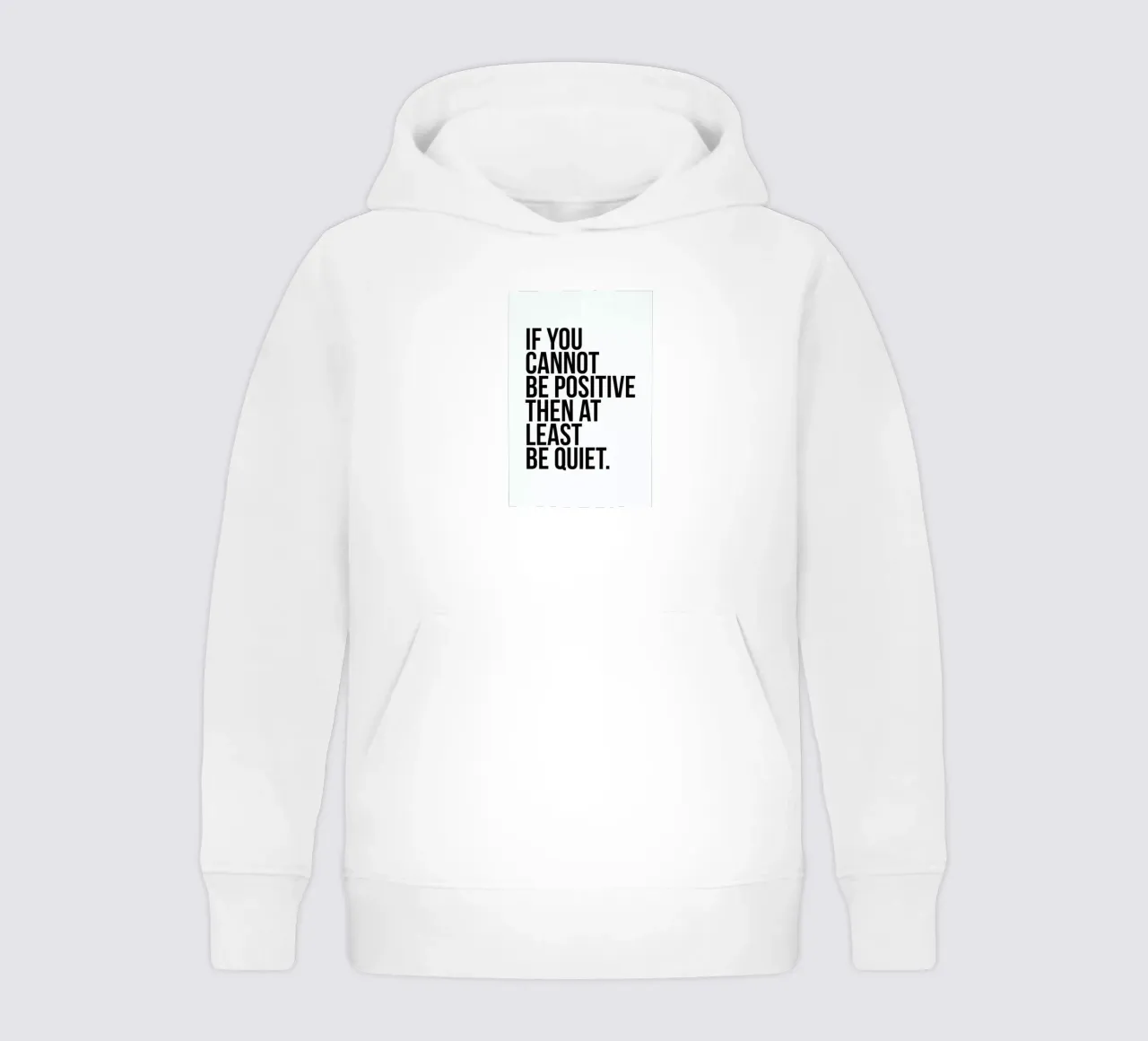 Positive or Quiet felpa bambino con cappuccio da Studio One
