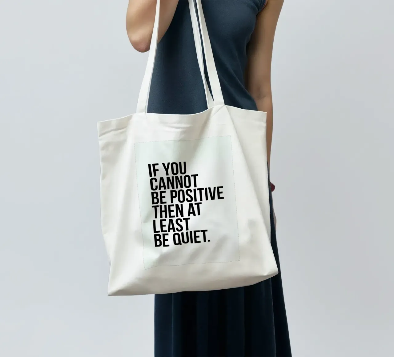 Positive or Quiet borsa in juta da Studio One