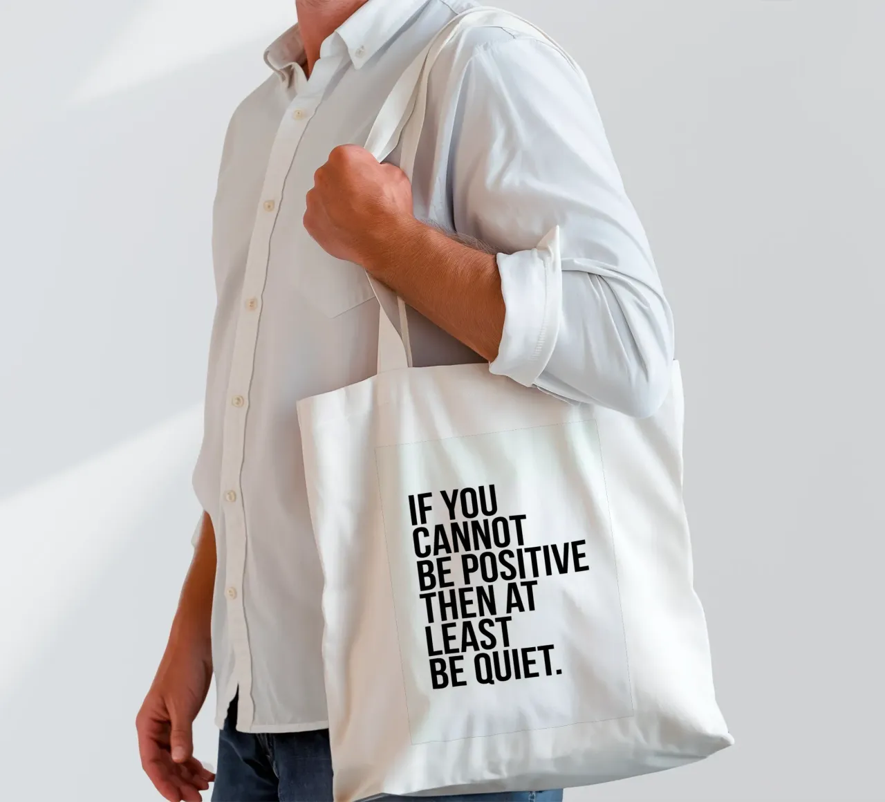Positive or Quiet borsa in juta da Studio One