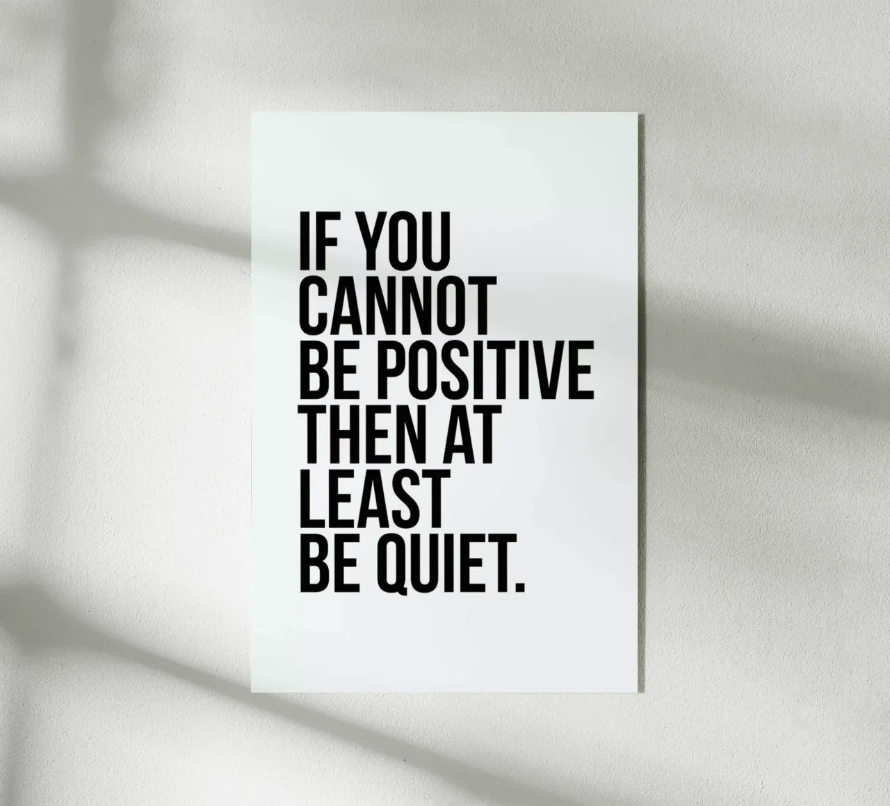 Positive or Quiet plexiglass da Studio One