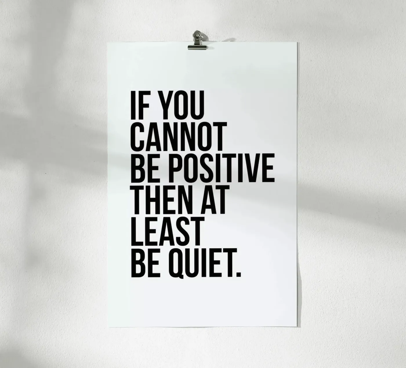 Positive or Quiet poster da Studio One