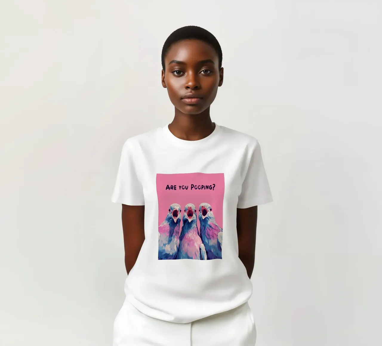 "Stai facendo la cacca?" t-shirt da Carinaprint