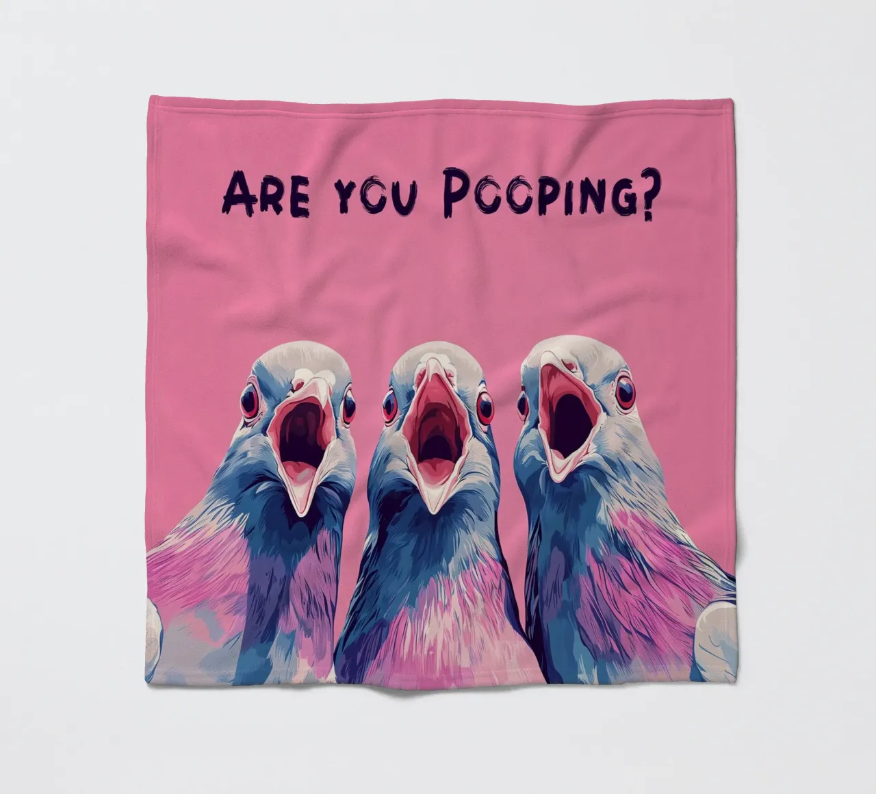 "Stai facendo la cacca?" coperta in pile da Carinaprint