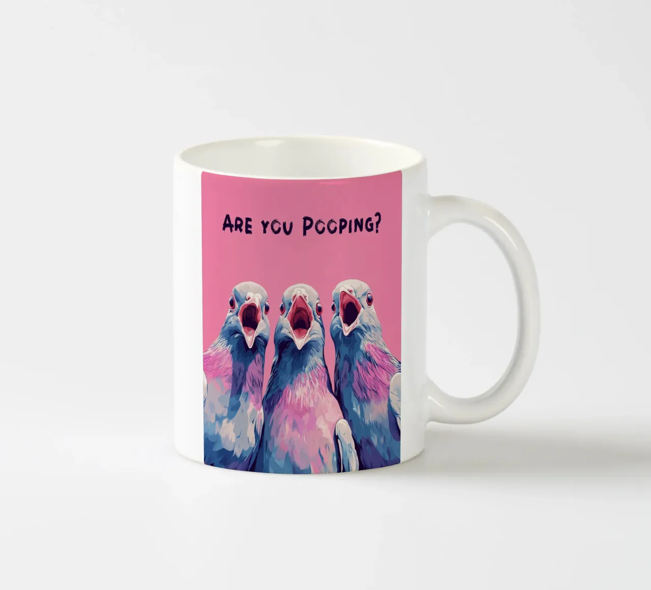 "Stai facendo la cacca?" tazza in ceramica da Carinaprint