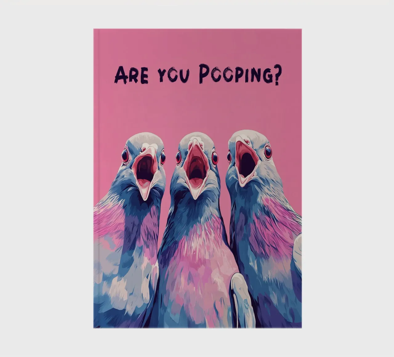 "Are you pooing?" notebook by Carinaprint