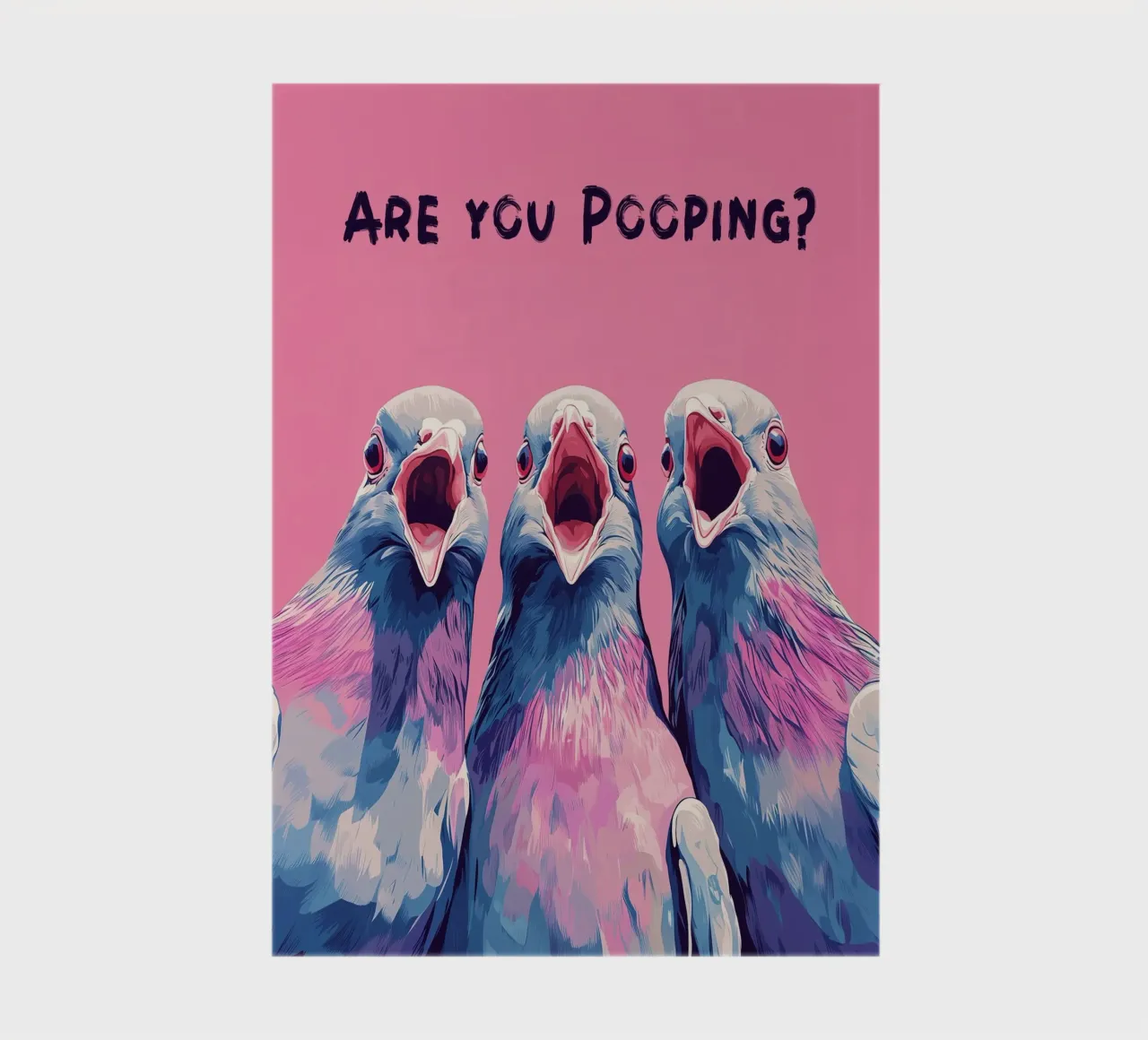 "Are you pooing?" notebook by Carinaprint