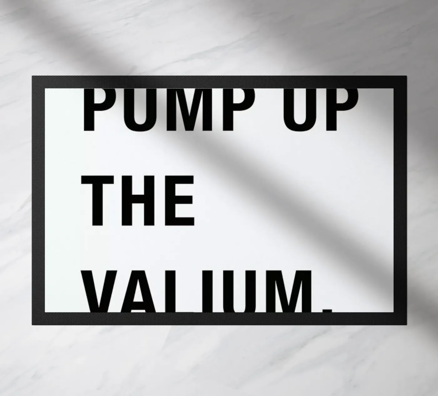 Pump Up doormat by Studio One