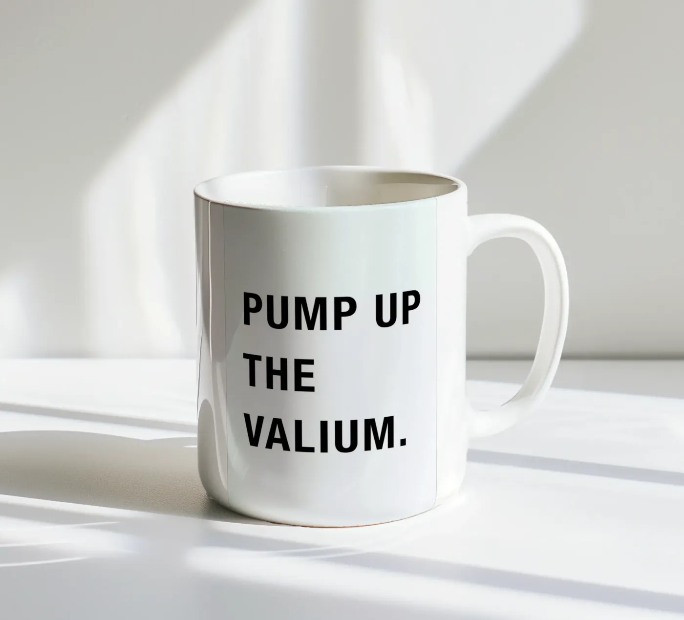Pump Up ceramic mug by Studio One