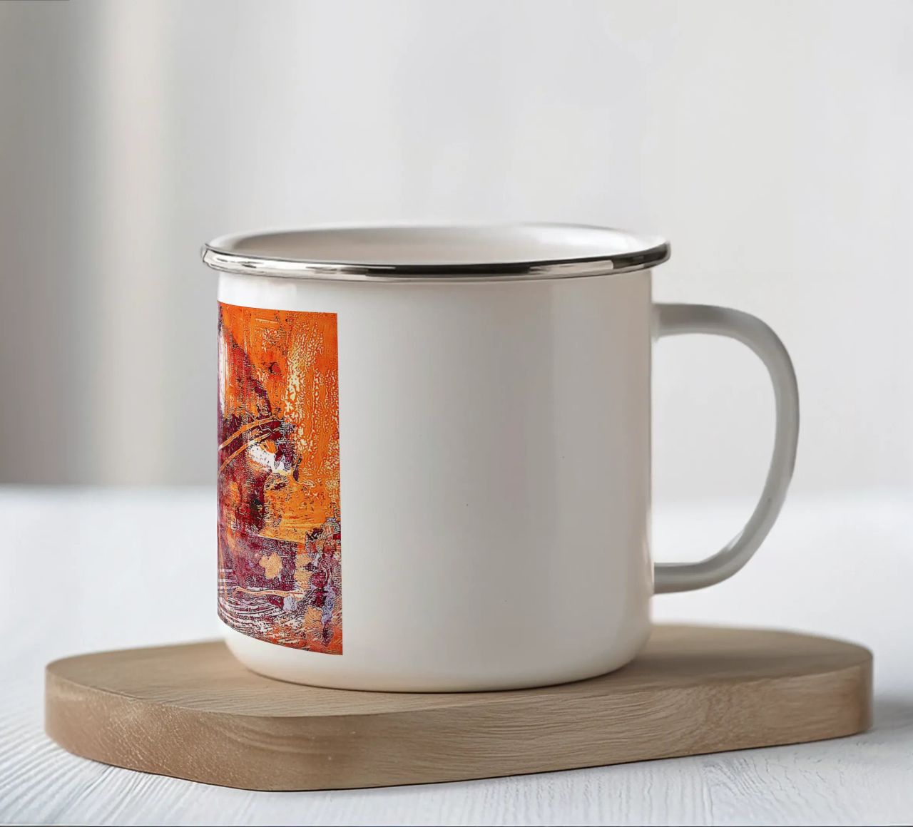 Giocatore fortunato tazza in smalto da Edenart
