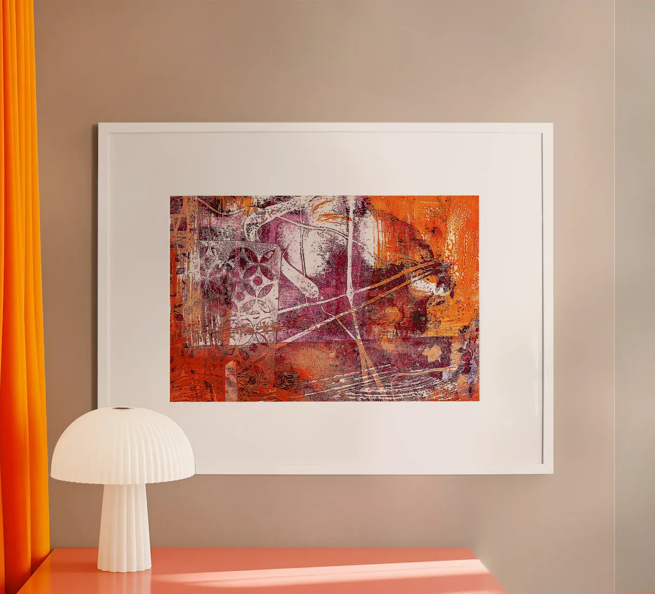 Giocatore fortunato poster con telaio in alluminio da Edenart