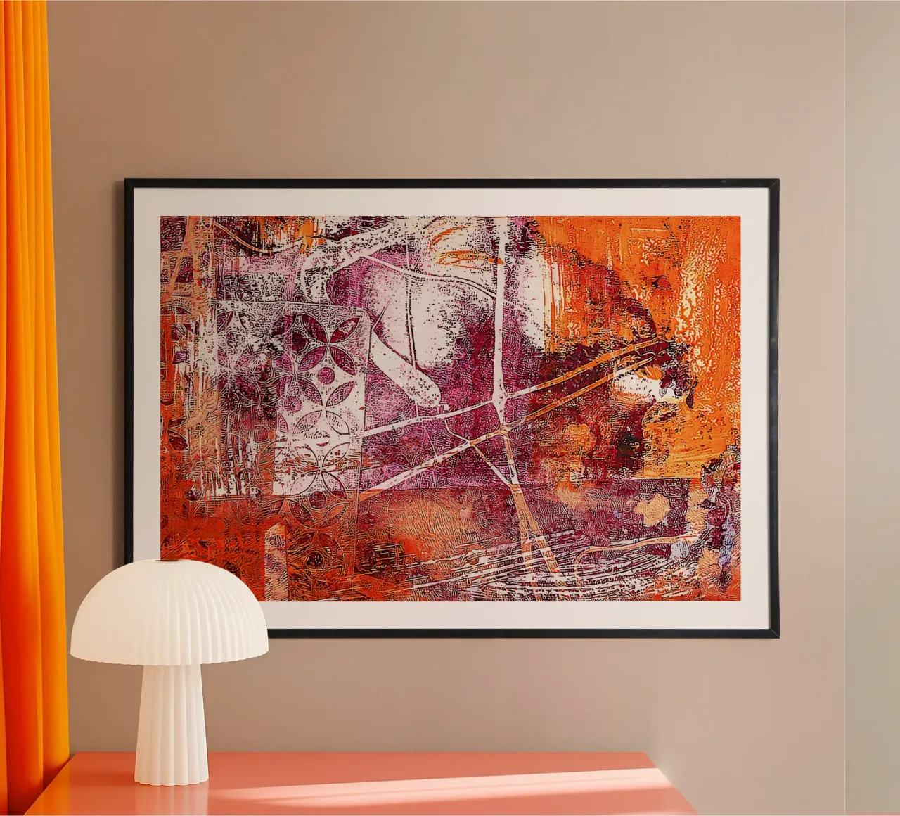Giocatore fortunato poster con telaio in alluminio da Edenart