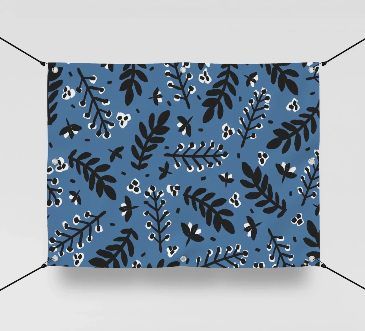 Blue Pattern telo in pvc da treechild