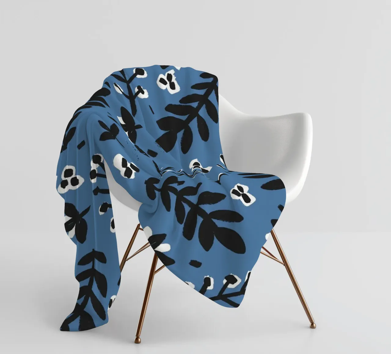 Blue Pattern Fleecedecke von treechild