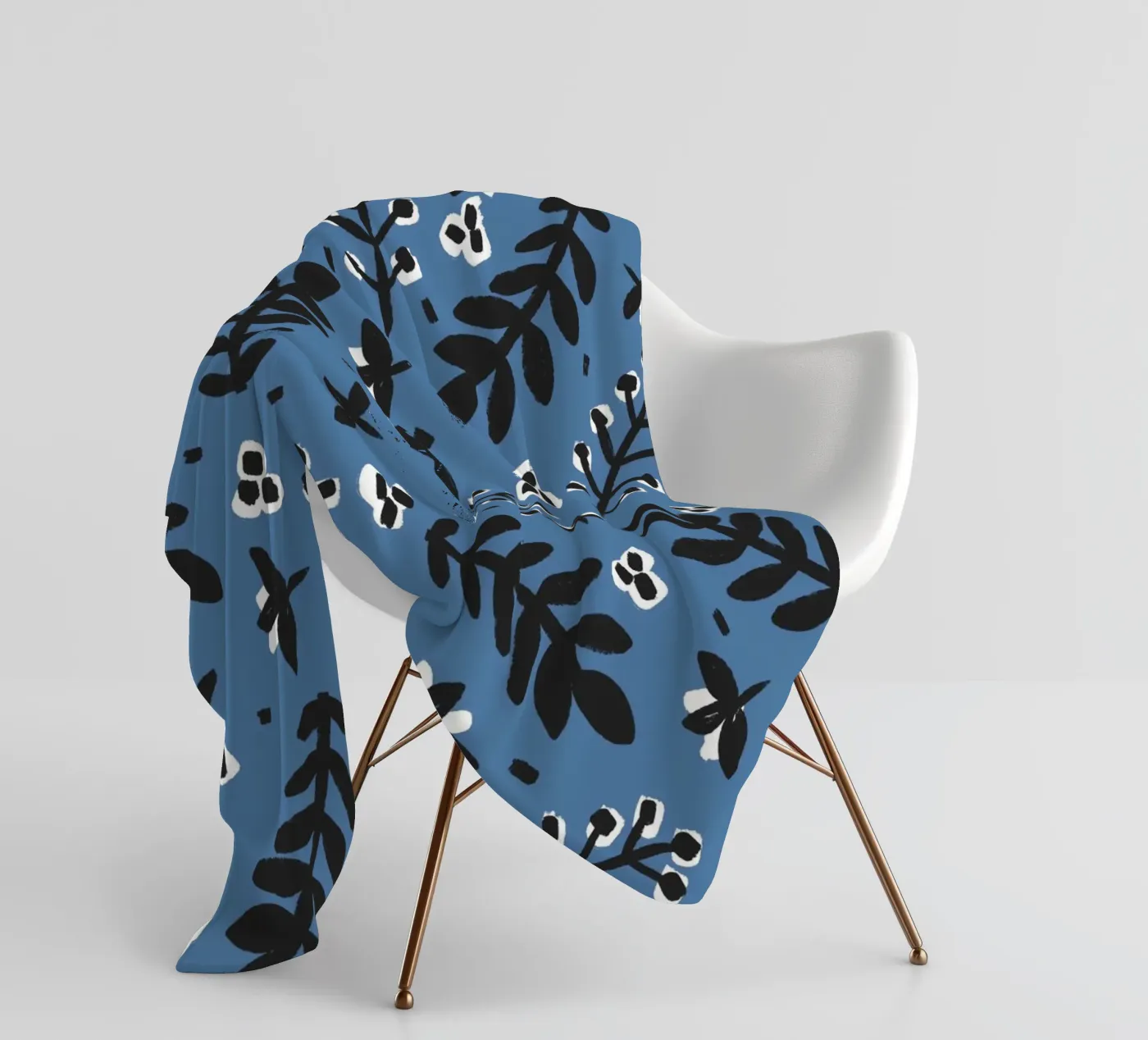 Blue Pattern fleecedeken van treechild