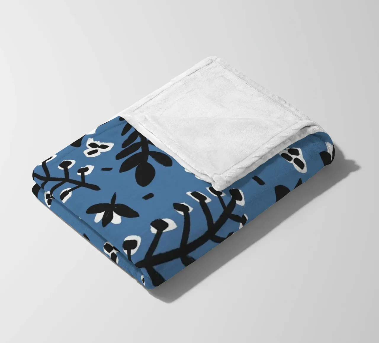 Blue Pattern Fleecedecke von treechild