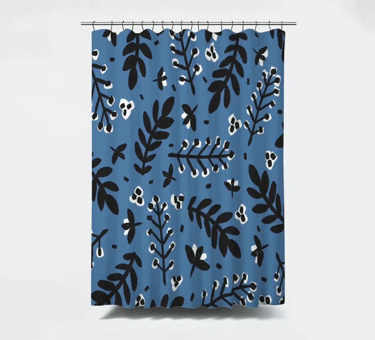 Blue Pattern Duschvorhang von treechild