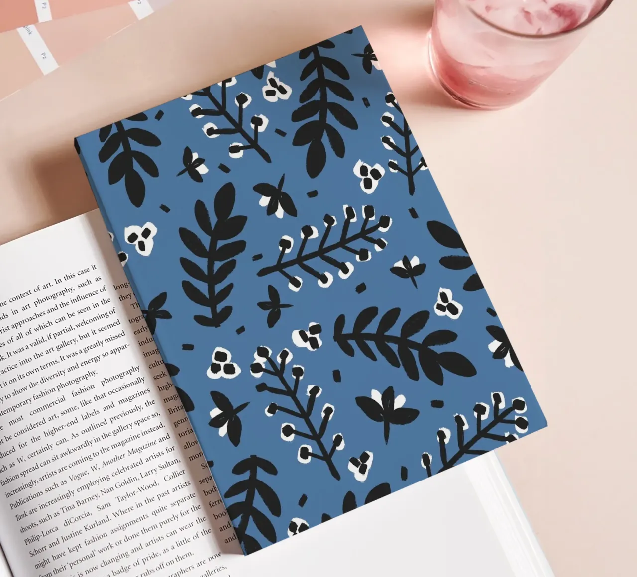 Blue Pattern notebook by treechild