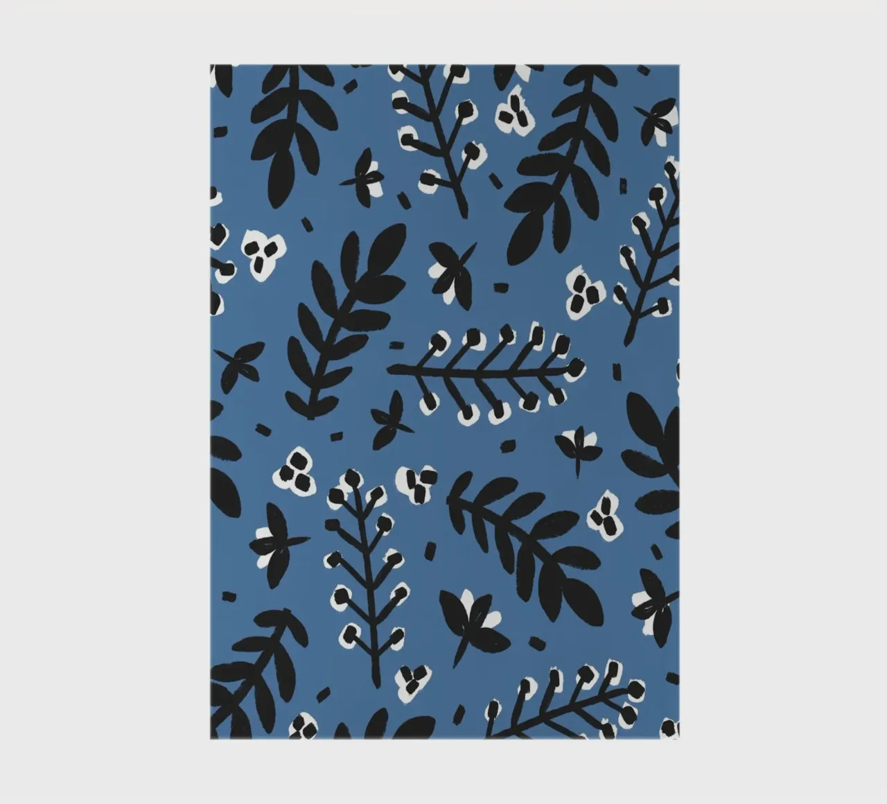 Blue Pattern notebook by treechild