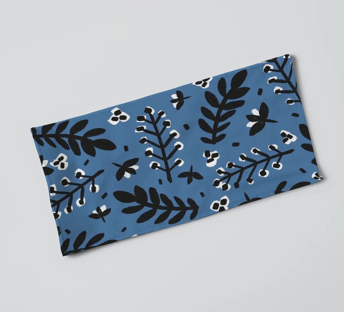 Blue Pattern badhanddoek van treechild