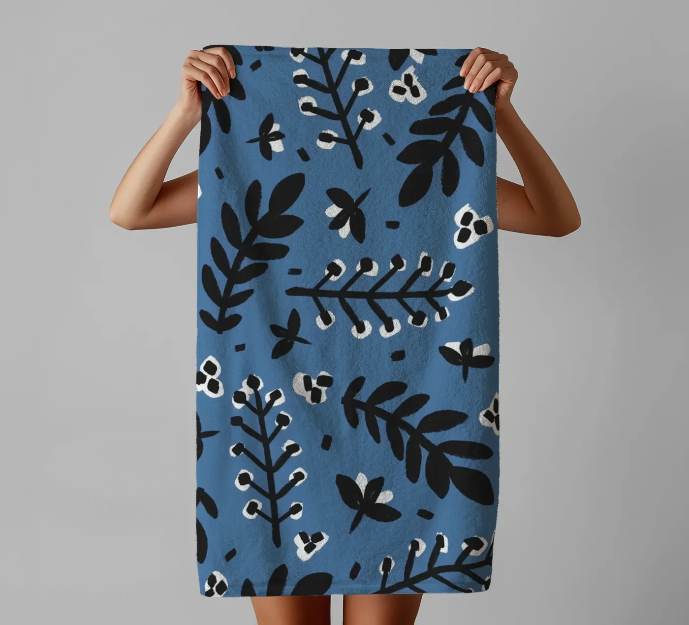 Blue Pattern asciugamano da bagno da treechild