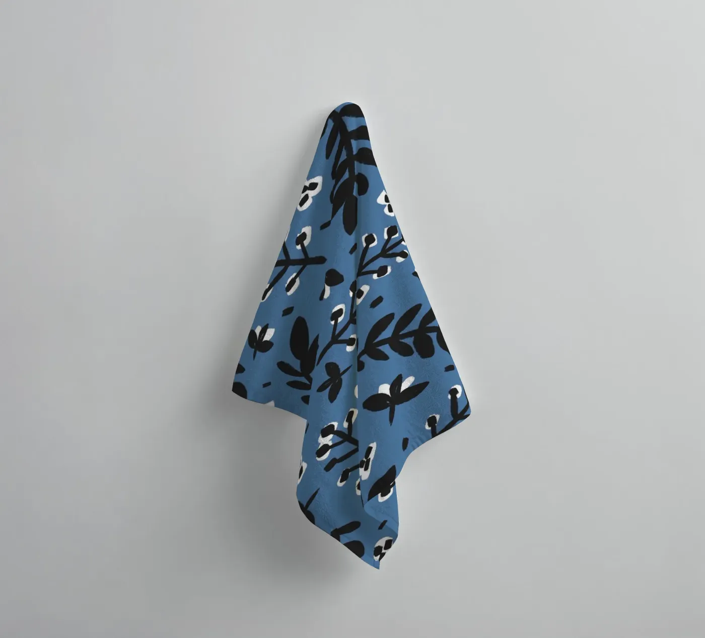Blue Pattern badhanddoek van treechild