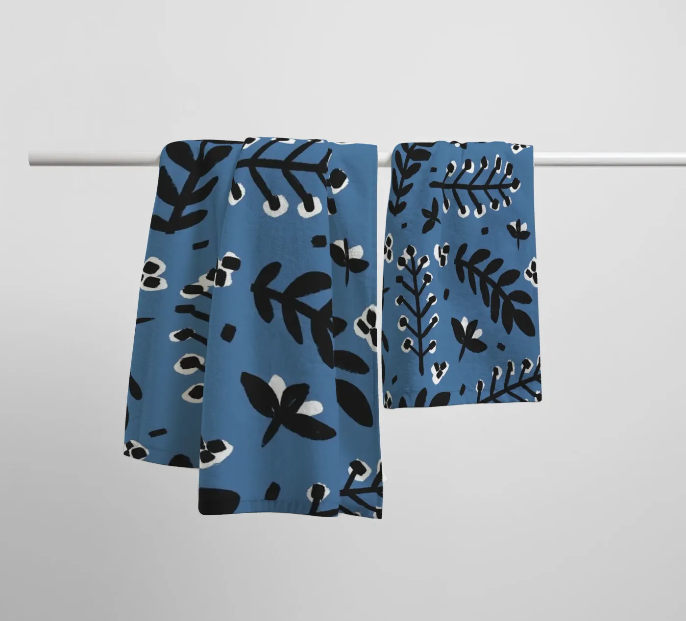 Blue Pattern badhanddoek van treechild