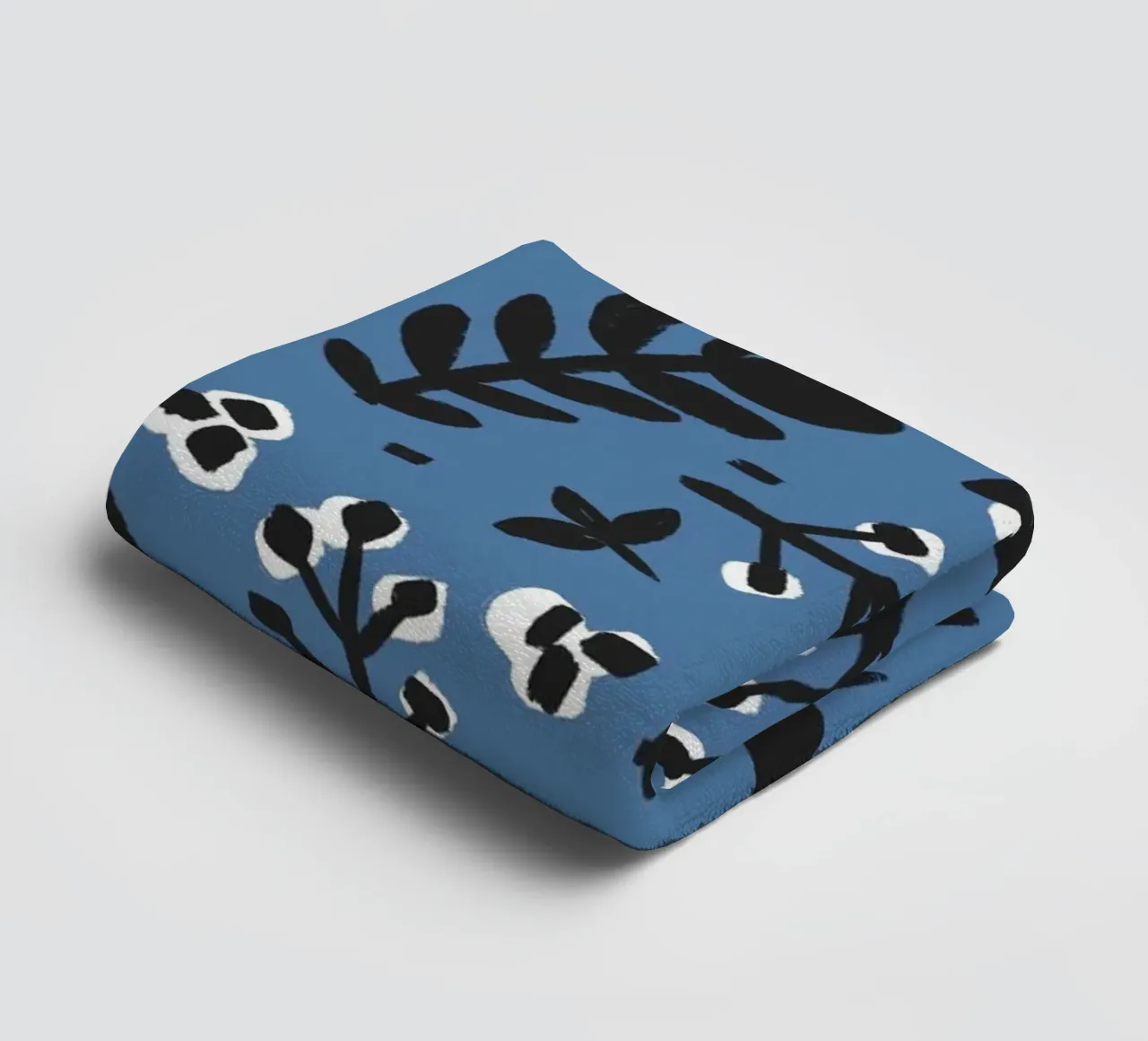 Blue Pattern towel by treechild