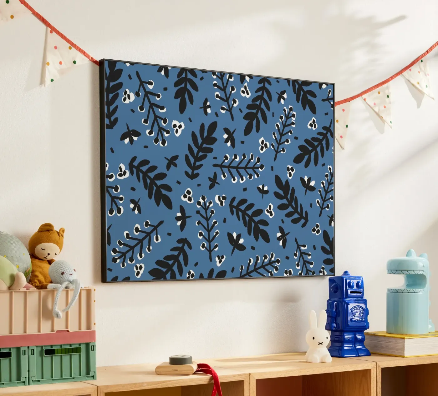 Blue Pattern forex plate by treechild
