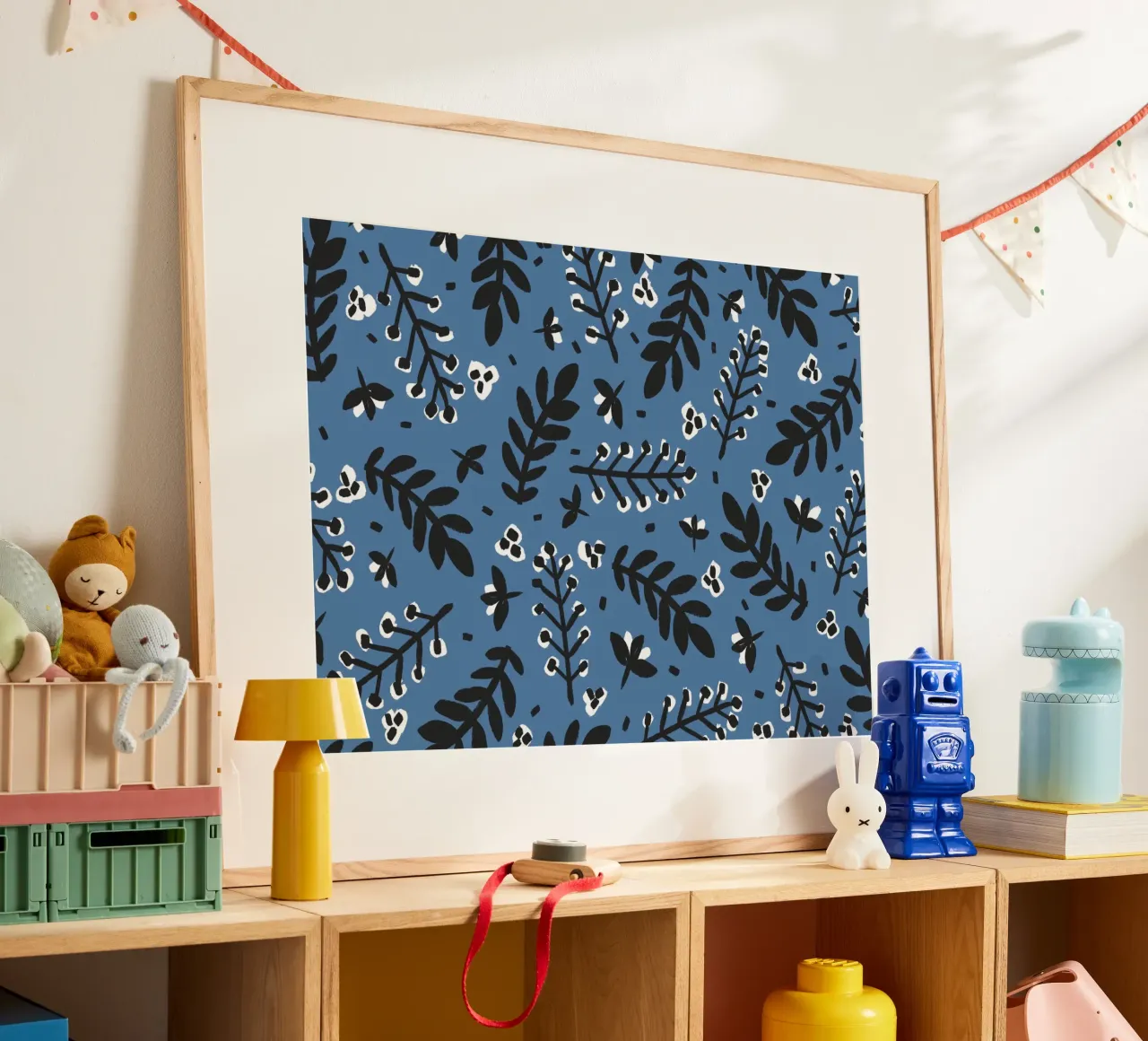 Blue Pattern poster van treechild