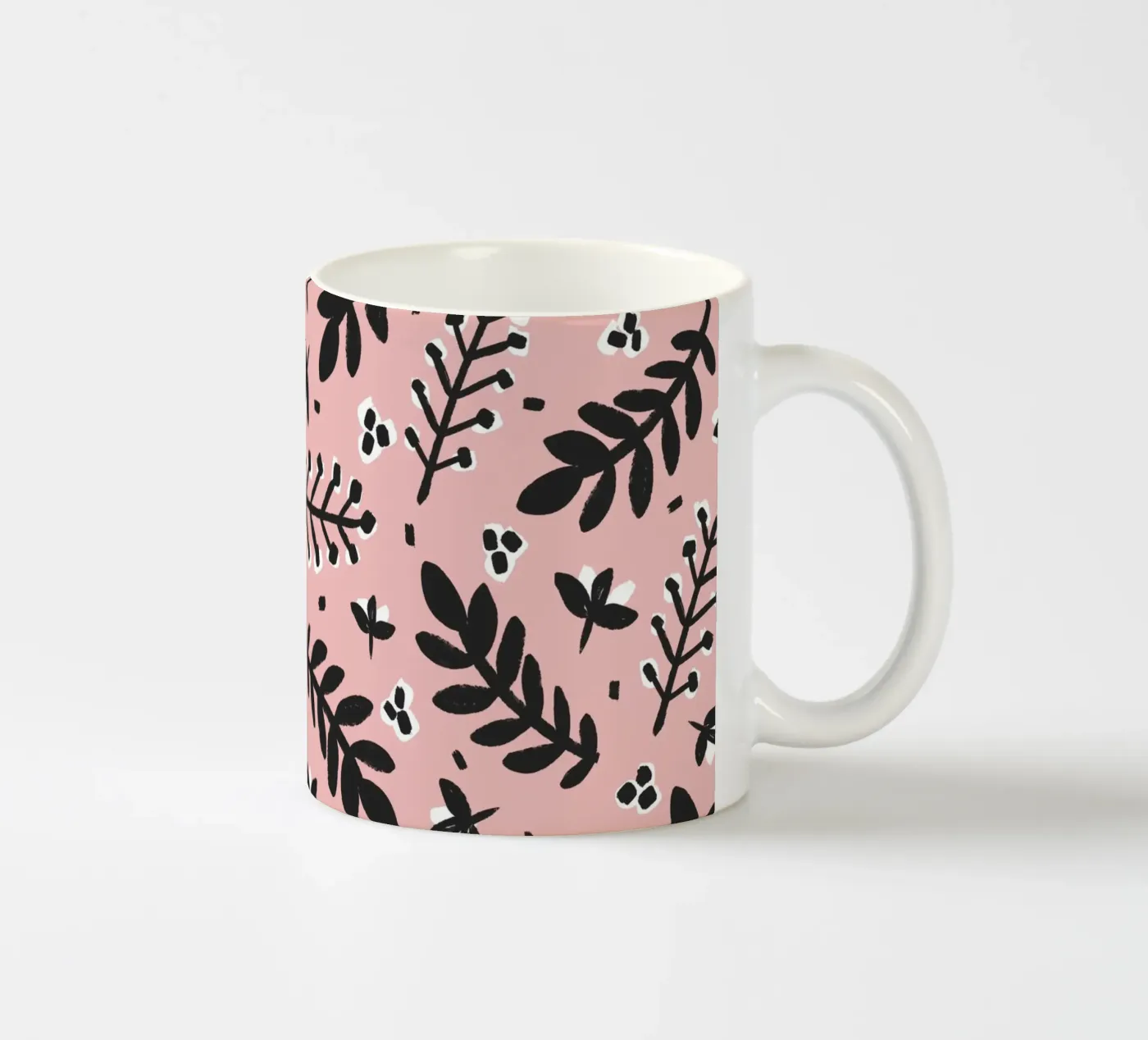 Patel Pink Pattern ceramic mug by treechild