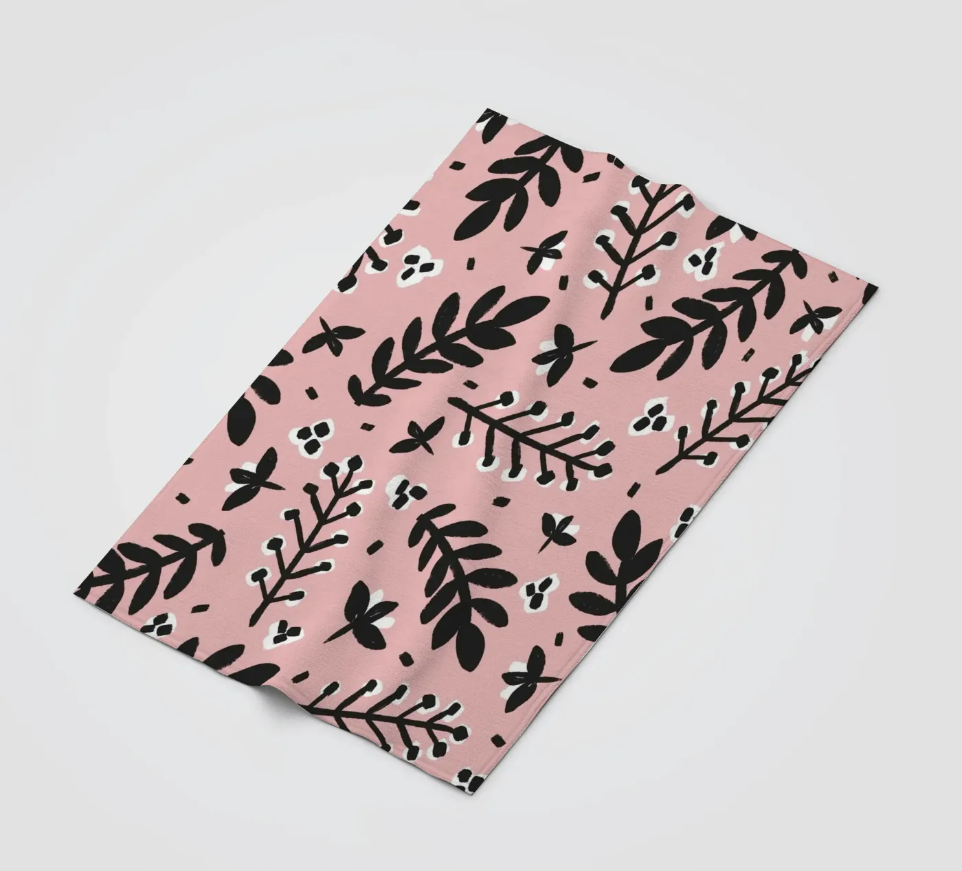 Patel Pink Pattern Fleecedecke von treechild