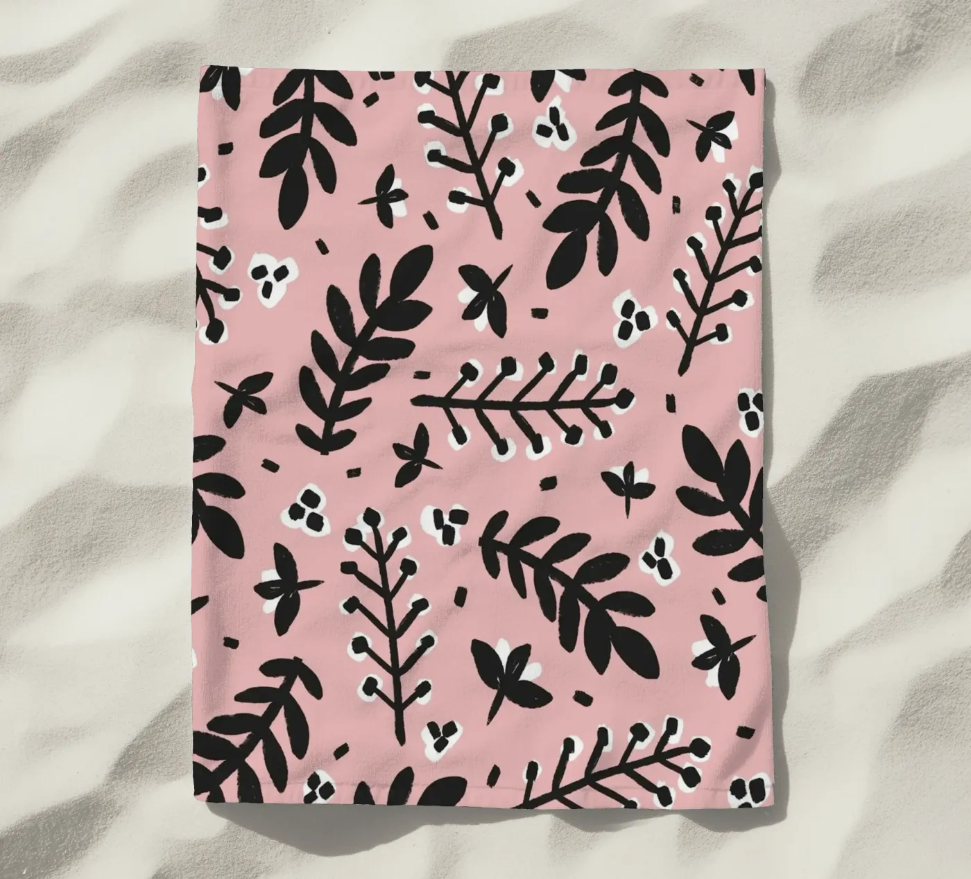 Patel Pink Pattern beach towel by treechild