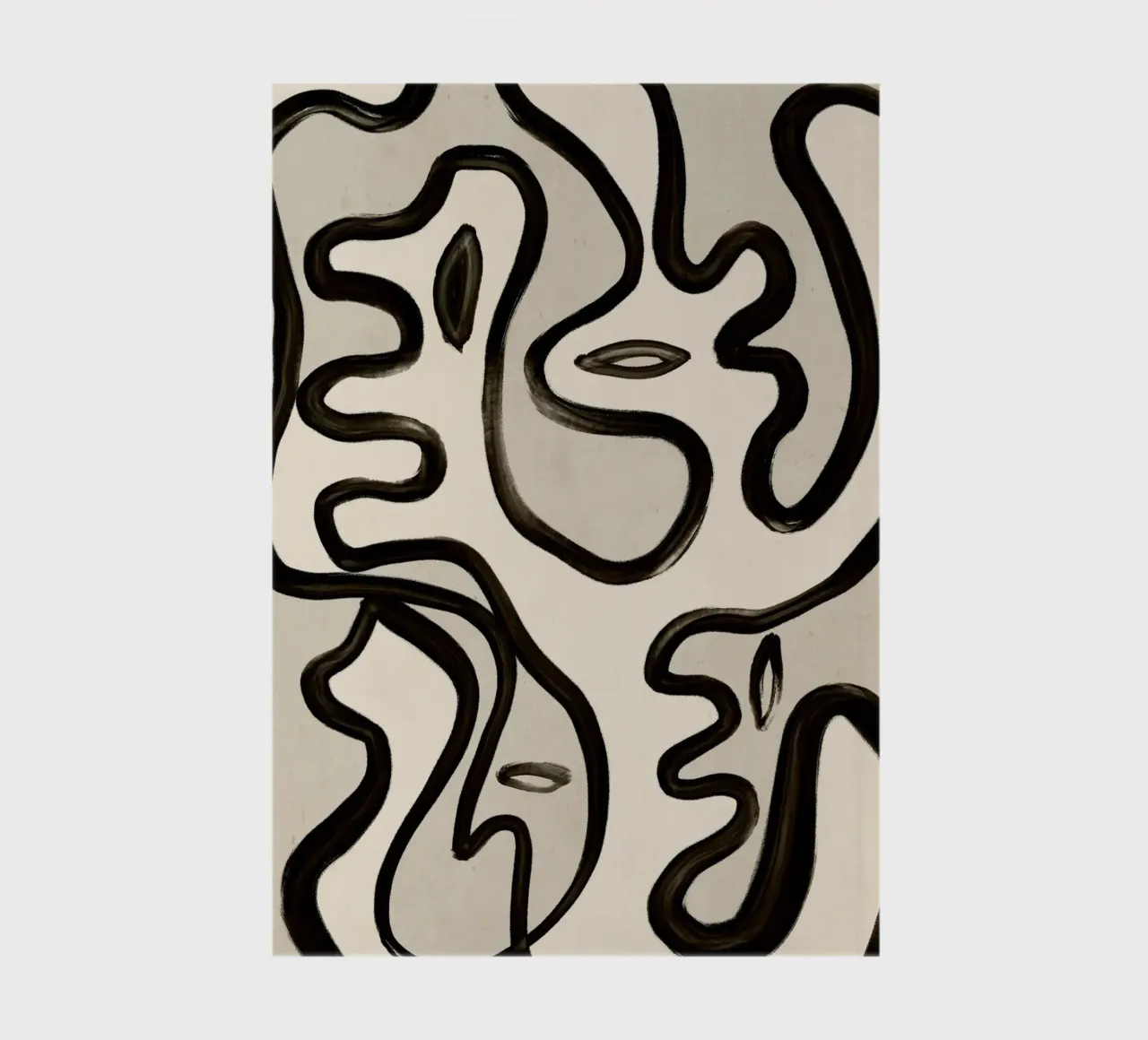 Abstract line art 249 notebook by ThingDesign