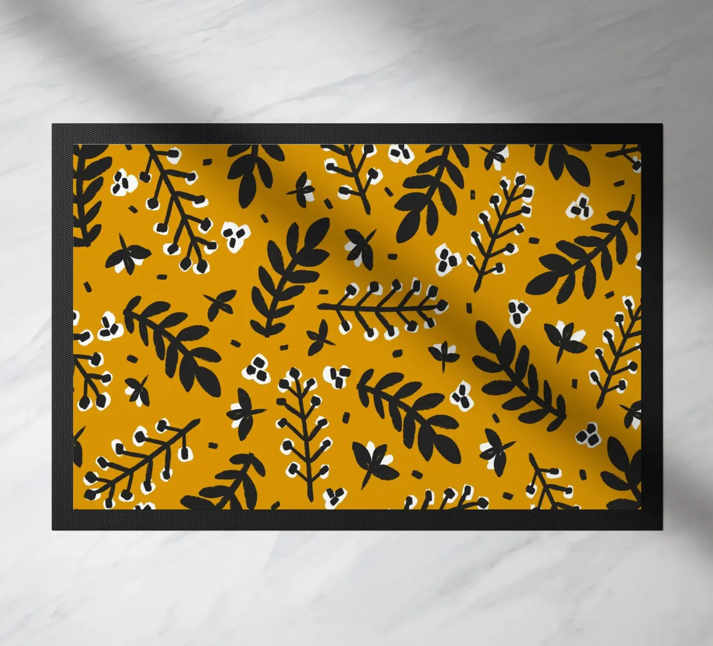 Yellow Pattern doormat by treechild