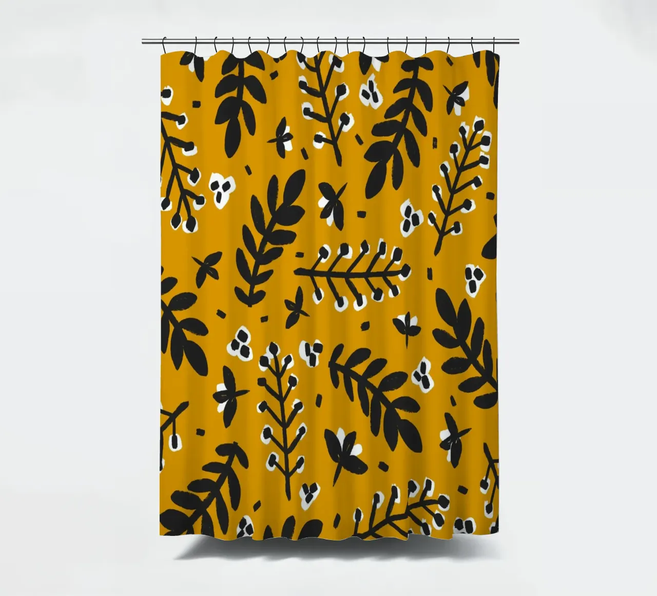 Yellow Pattern Duschvorhang von treechild