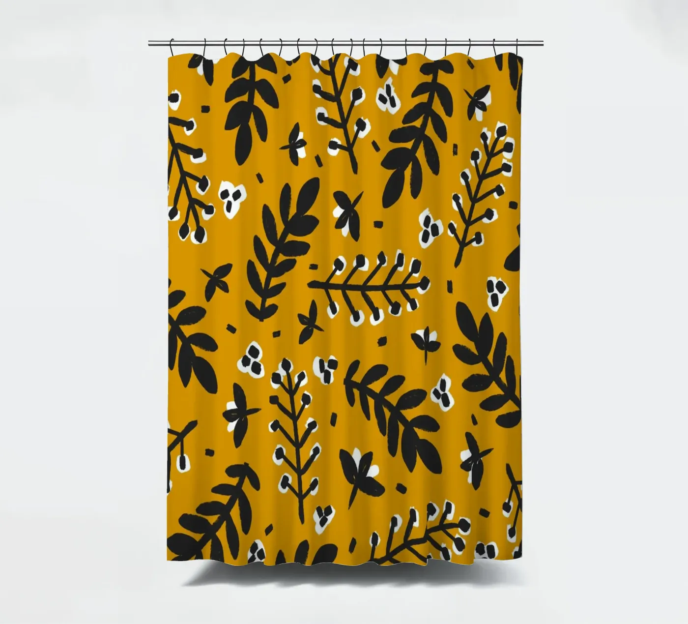 Yellow Pattern Duschvorhang von treechild