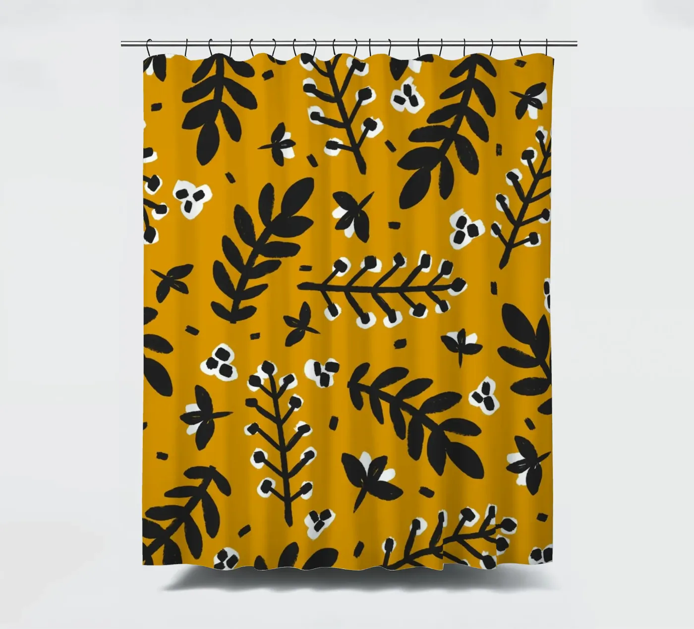 Yellow Pattern Duschvorhang von treechild