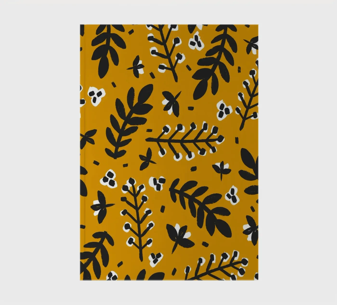 Yellow Pattern notebook by treechild