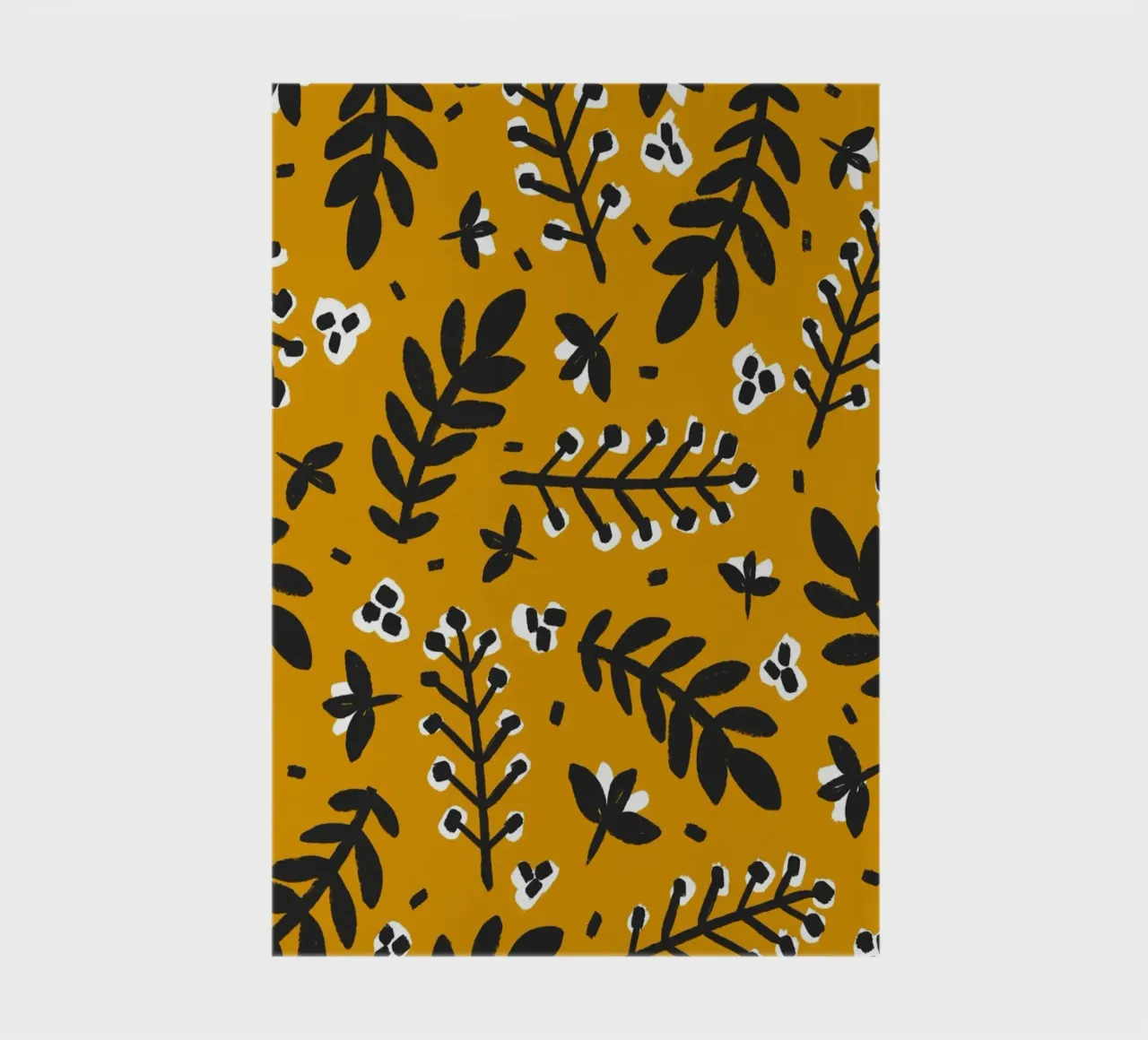 Yellow Pattern notebook by treechild