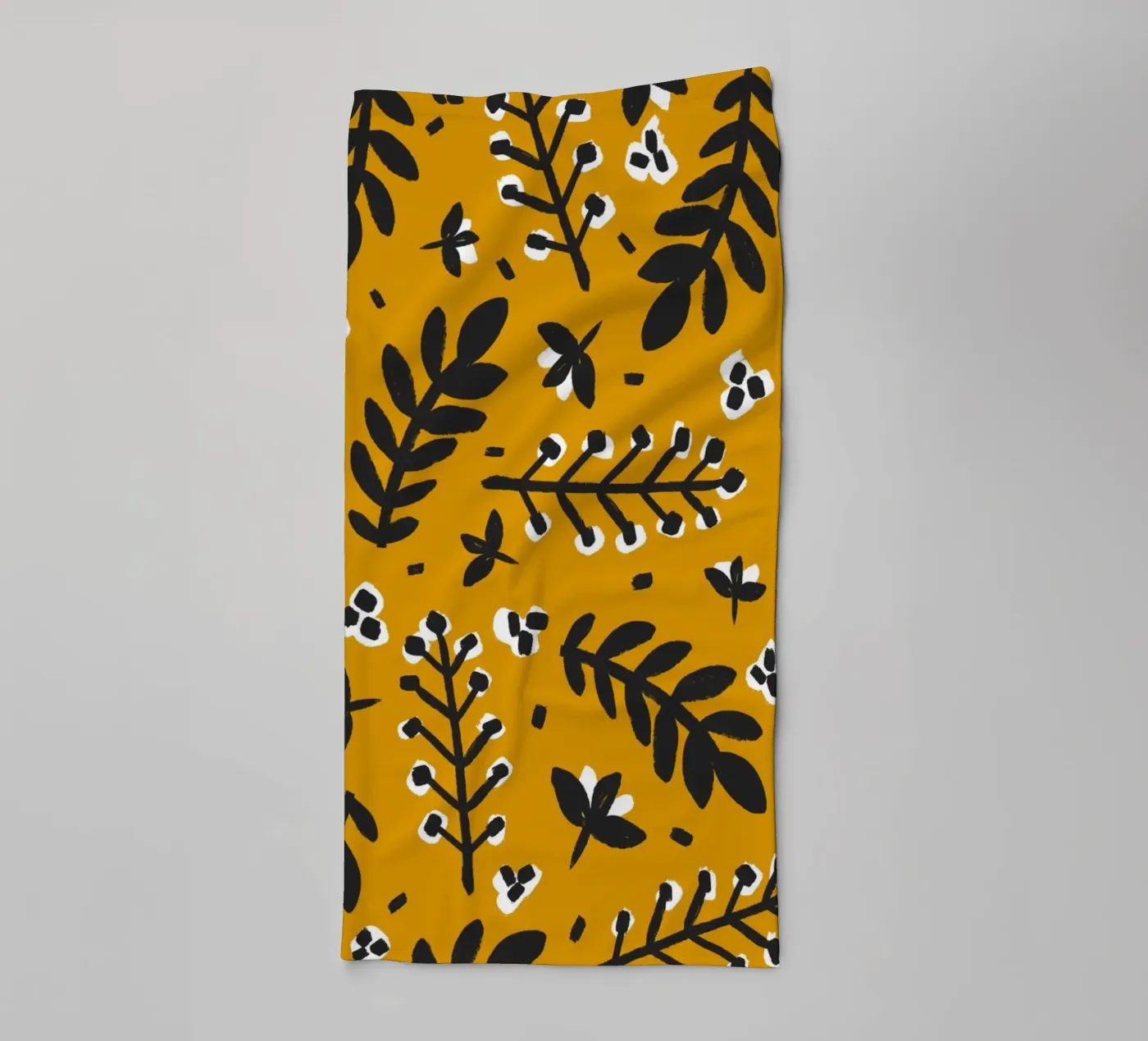 Yellow Pattern towel by treechild