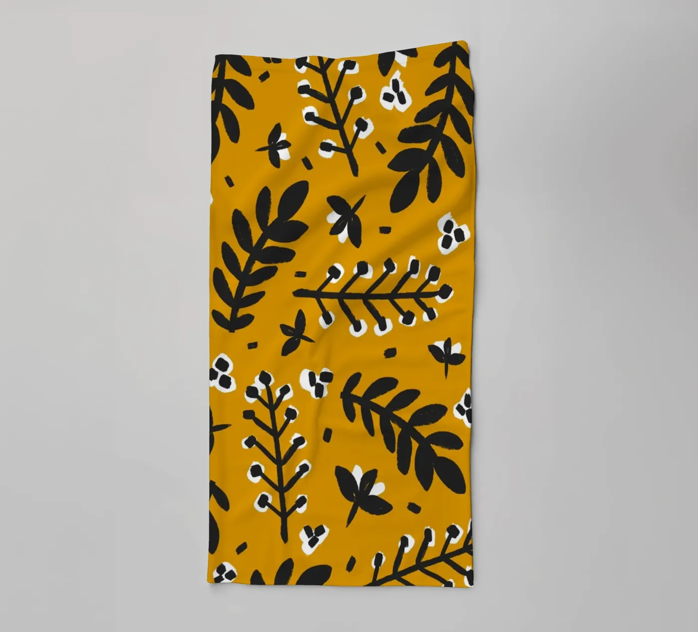 Yellow Pattern towel by treechild