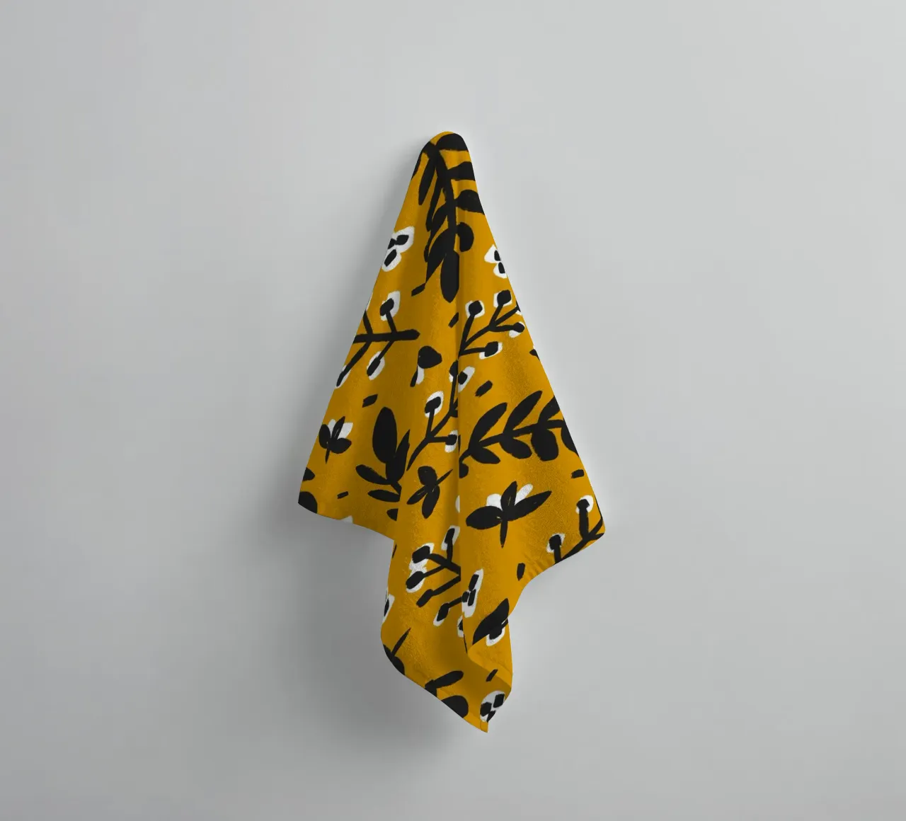 Yellow Pattern towel by treechild