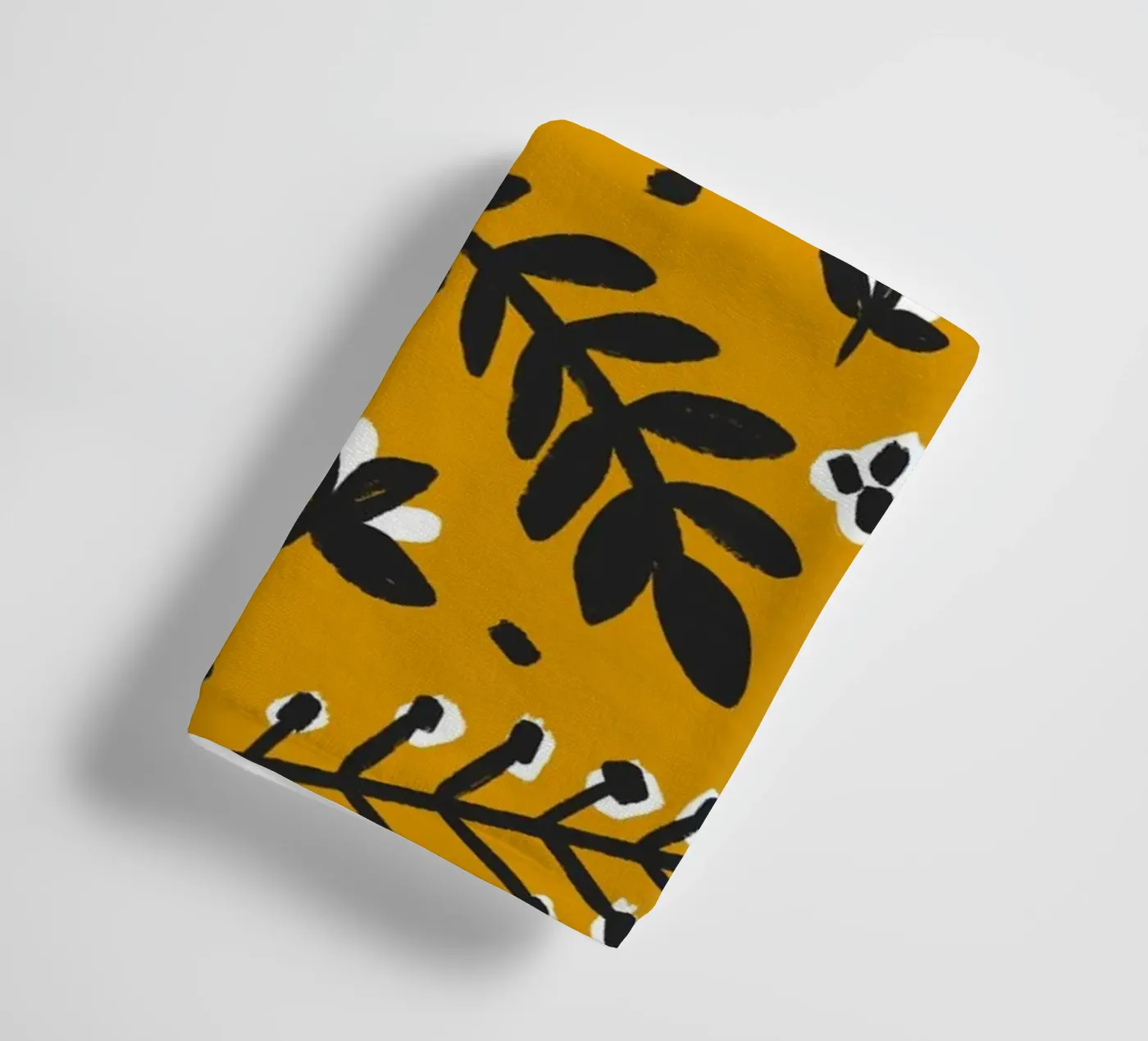 Yellow Pattern towel by treechild