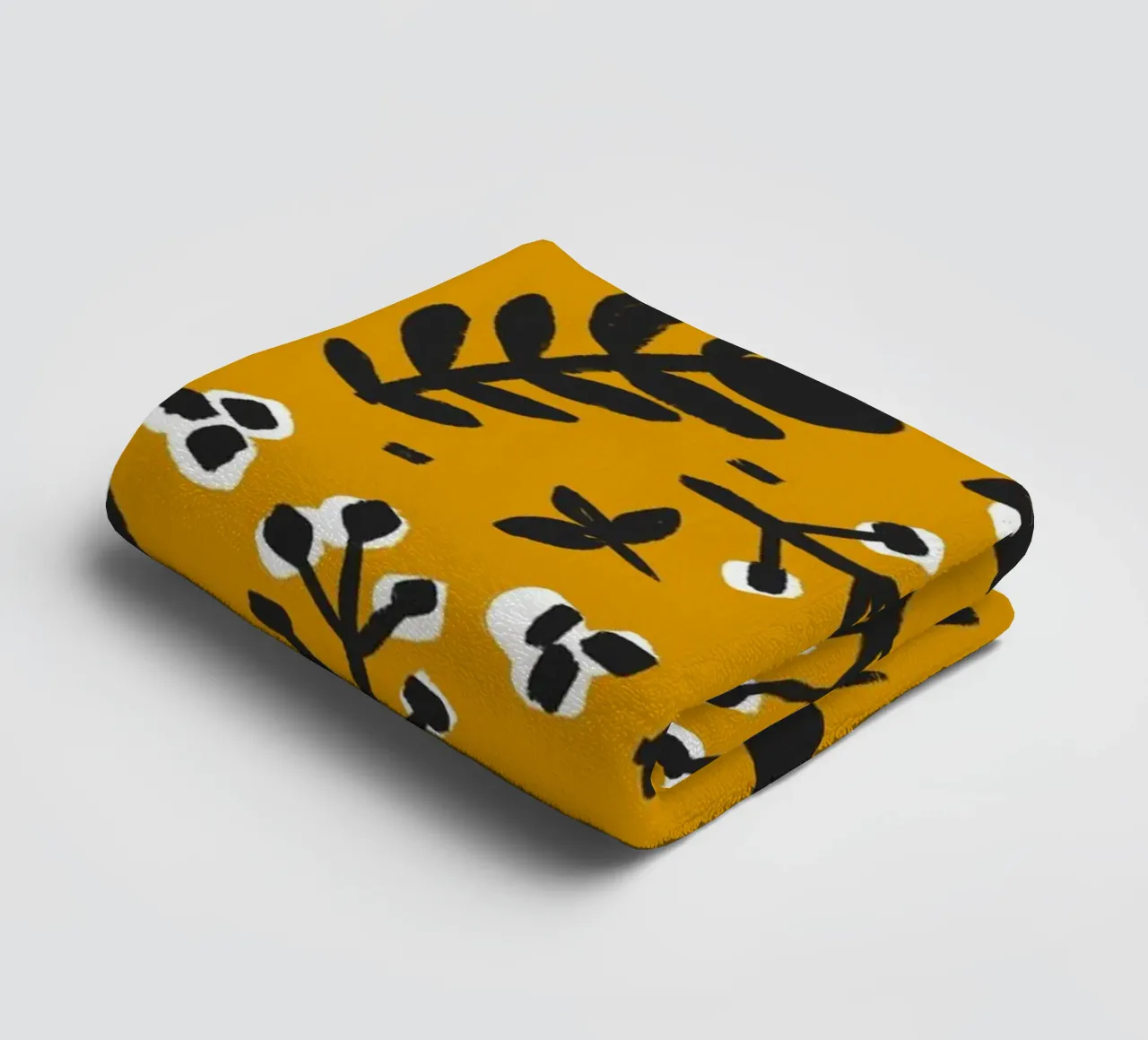 Yellow Pattern towel by treechild