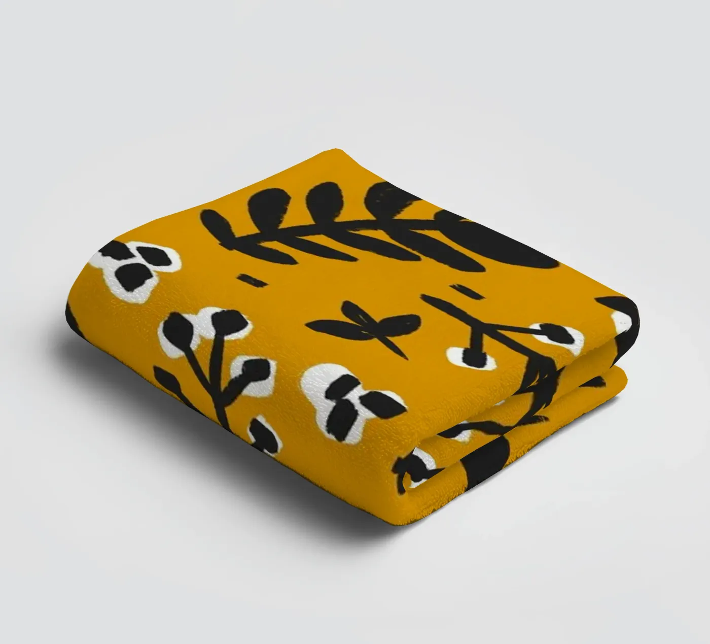 Yellow Pattern towel by treechild