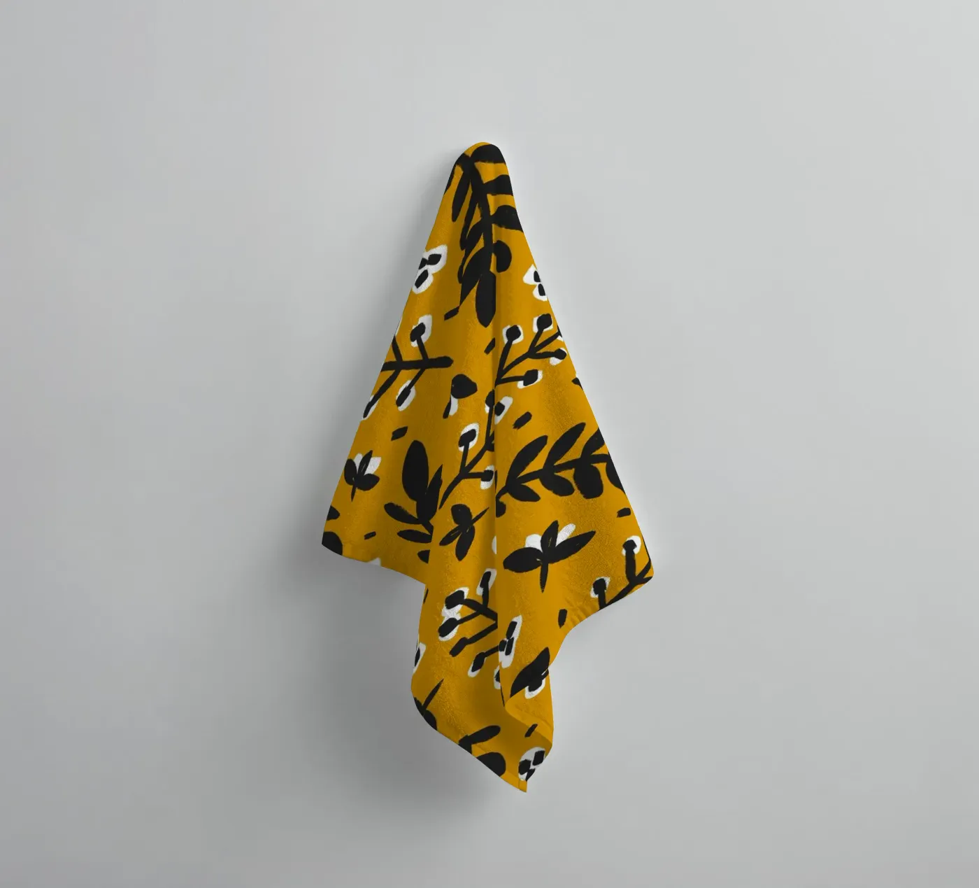 Yellow Pattern towel by treechild
