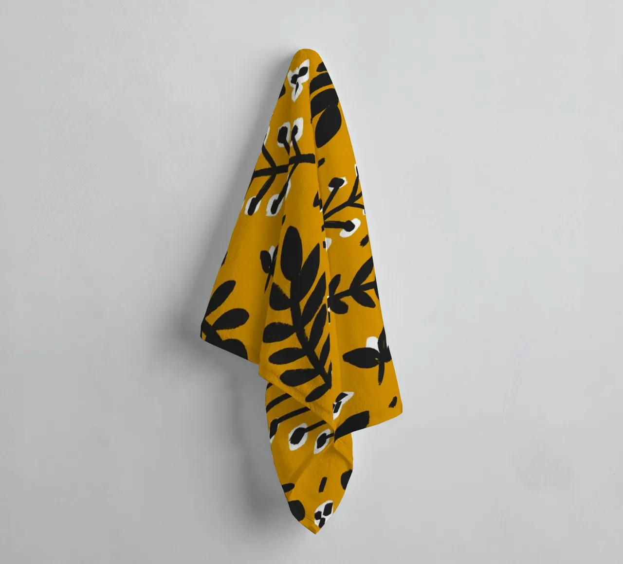 Yellow Pattern towel by treechild