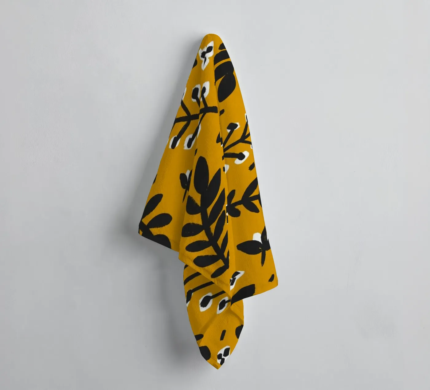 Yellow Pattern towel by treechild