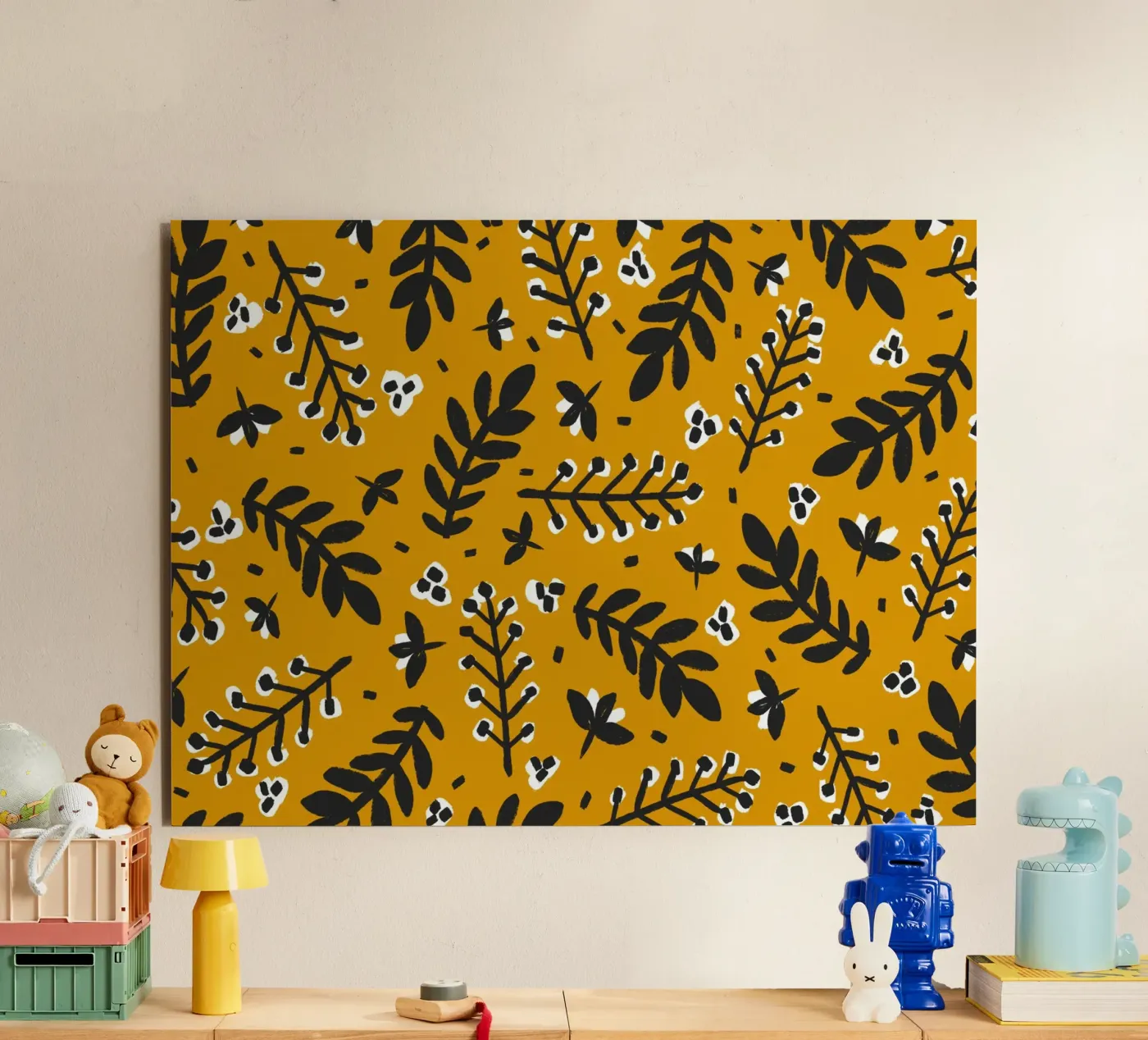 Yellow Pattern forex-plaat van treechild