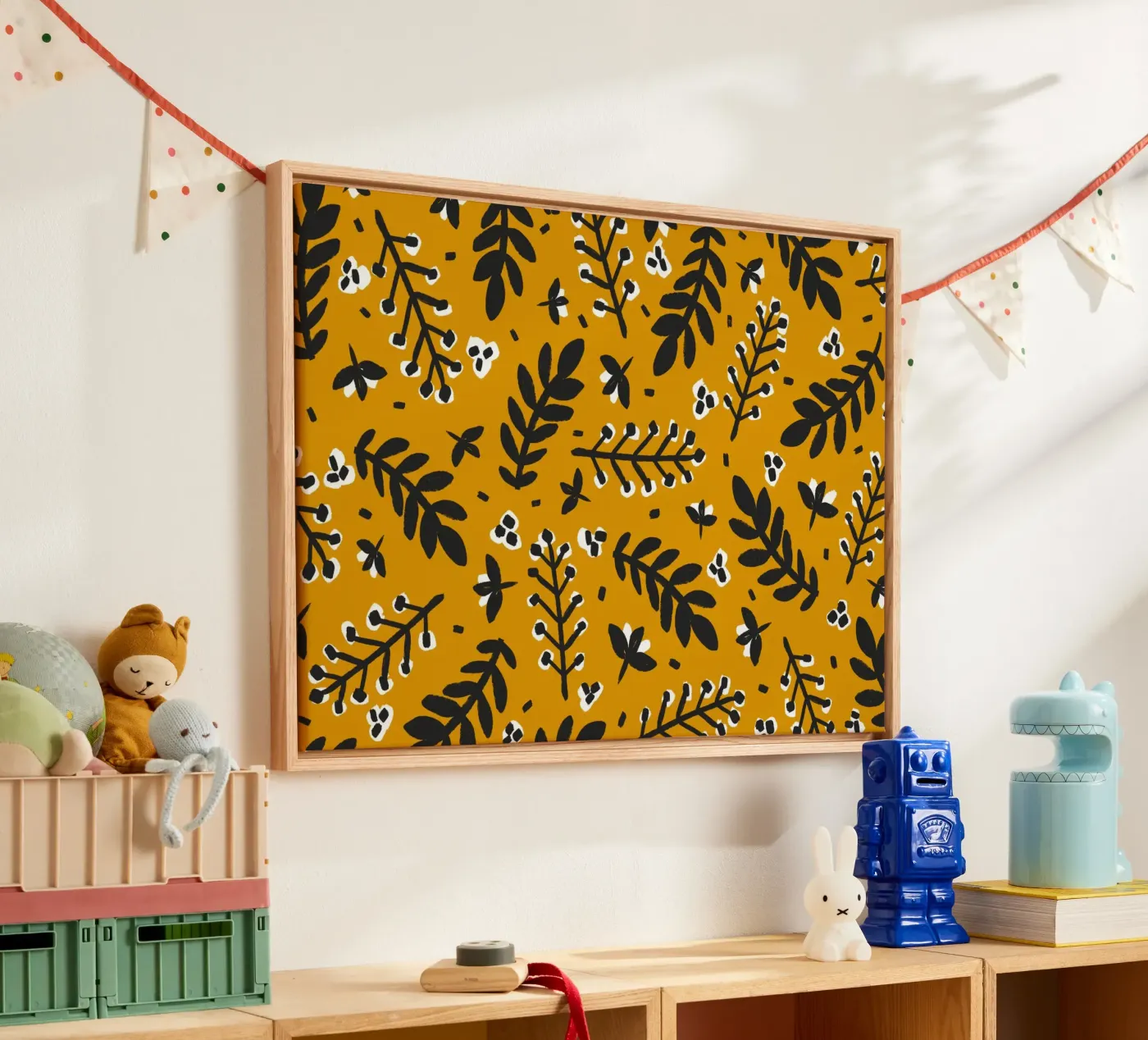 Yellow Pattern canvas van treechild